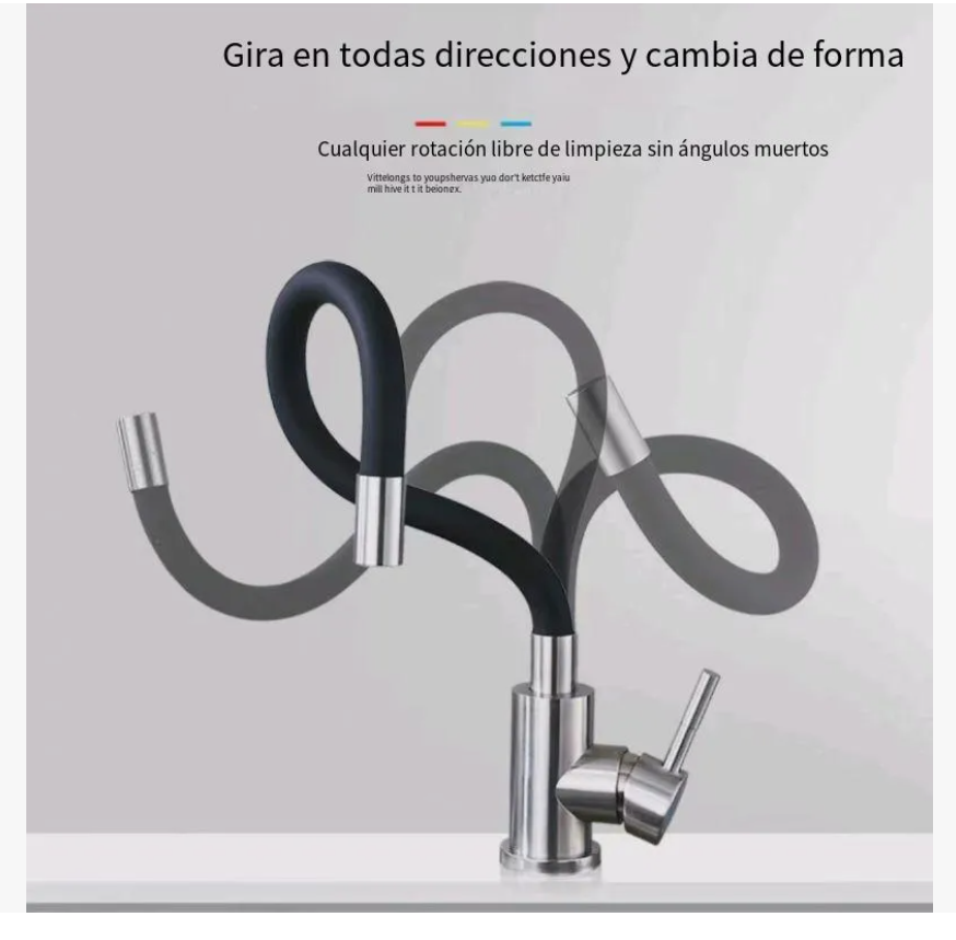 Foto 4 pulgar | Silicona Universal Reversible Grifo De Cocina