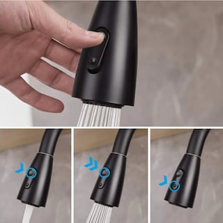Foto 4 | Grifo Mezclador Para Fregadero Flexible Llave De Cocina Lab.g Negro