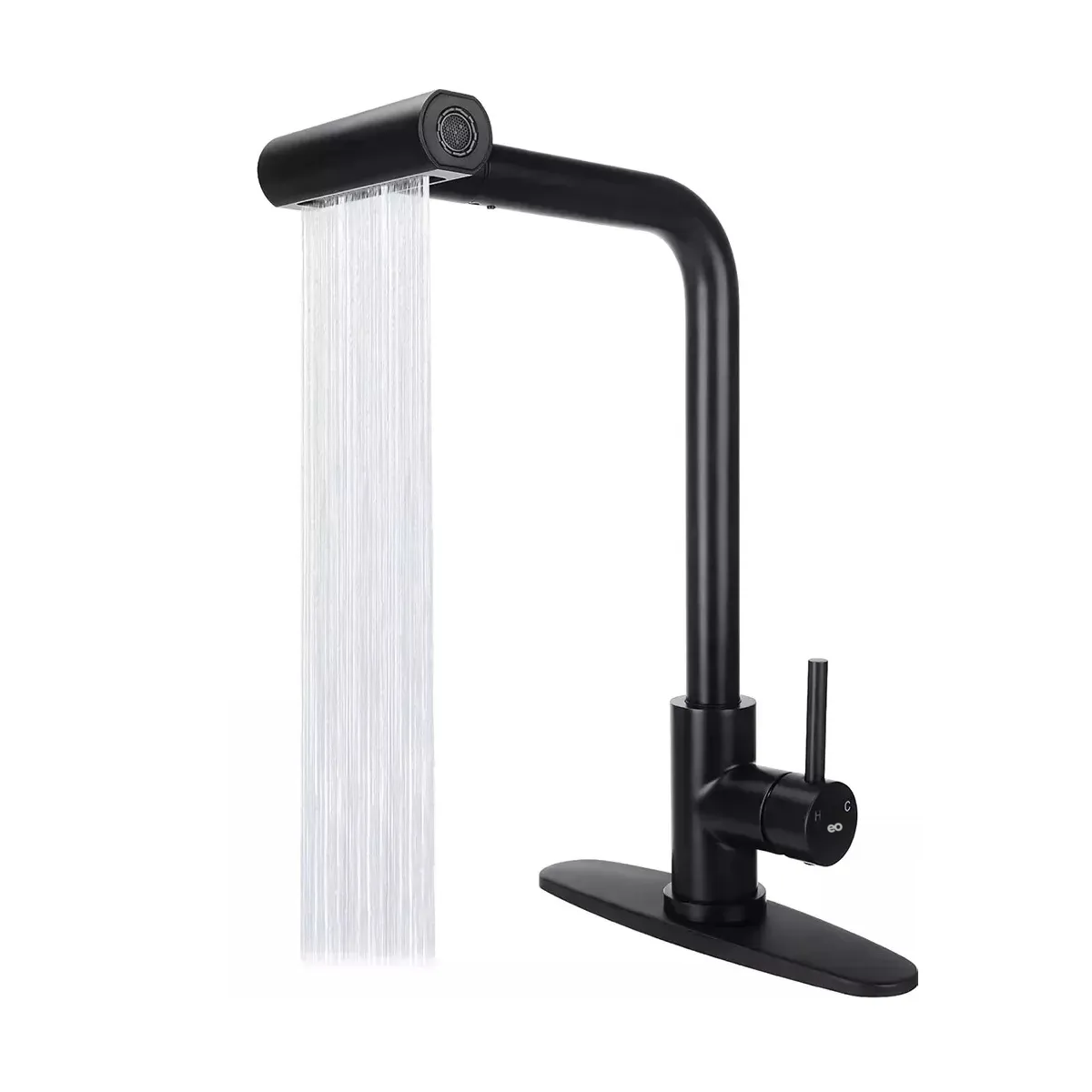 Foto 1 | Llave Mezcladora Para Fregadero Llave De Agua Cocina 4 En 1 Color Negro-1eo Safe Importsesi-20262 Negro
