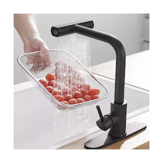 Foto 4 | Llave Mezcladora Para Fregadero Llave De Agua Cocina 4 En 1 Color Negro-1eo Safe Importsesi-20262 Negro