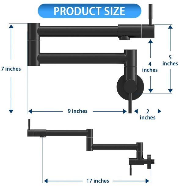 Foto 5 pulgar | Grifo Xtellar Premium Para Cocina  Montaje En Pared  Perfecto Para El Llenado De Ollas Y Ahorro De Espacio