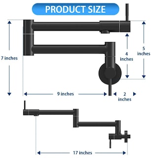 Foto 4 | Grifo Xtellar Premium Para Cocina Montaje En Pared Perfecto Para El Llenado De Ollas Y Ahorro De Espacio