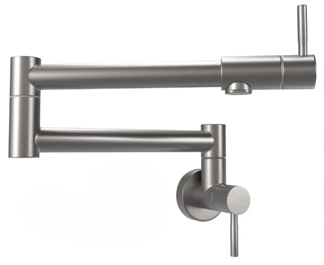Grifo Xtellar Premium Para Cocina  Montaje En Pared  Perfecto Para El Llenado De Ollas Y Ahorro De Espacio