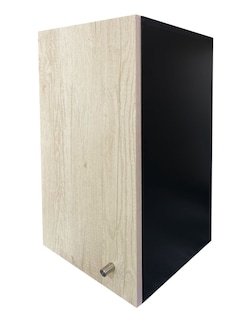 Foto 3 | Alacena 1 Puerta AL-60X30-NM/EP color Negro y Beige