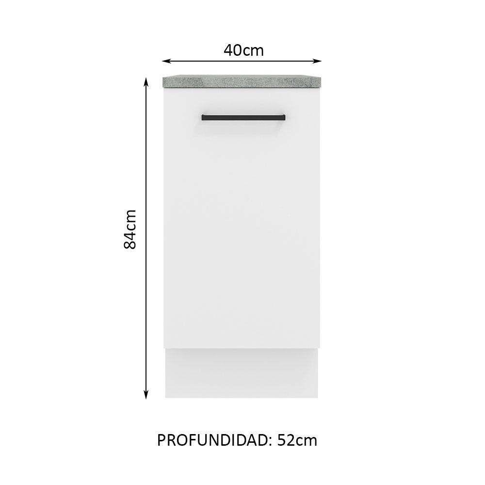 Foto 3 pulgar | Mueble Inferior De Cocina Madesa Agata 40 Cm 1 Puerta