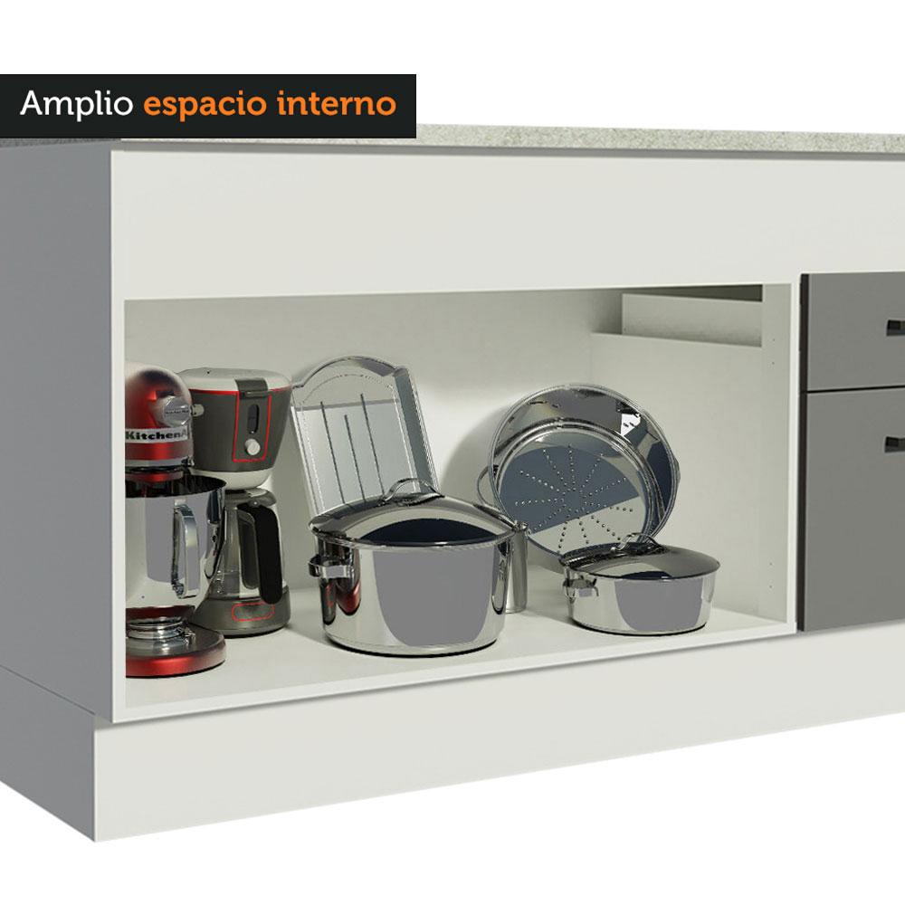 Foto 8 | Mueble Inferior de Cocina Madesa Agata 150 cm Blanco