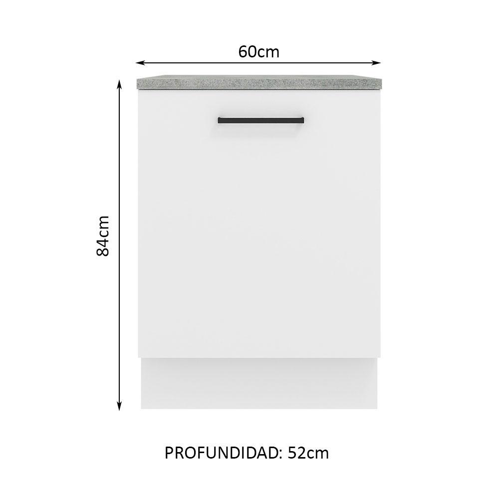 Foto 5 pulgar | Mueble Inferior de Cocina Madesa Agata 60 cm 1 Puerta