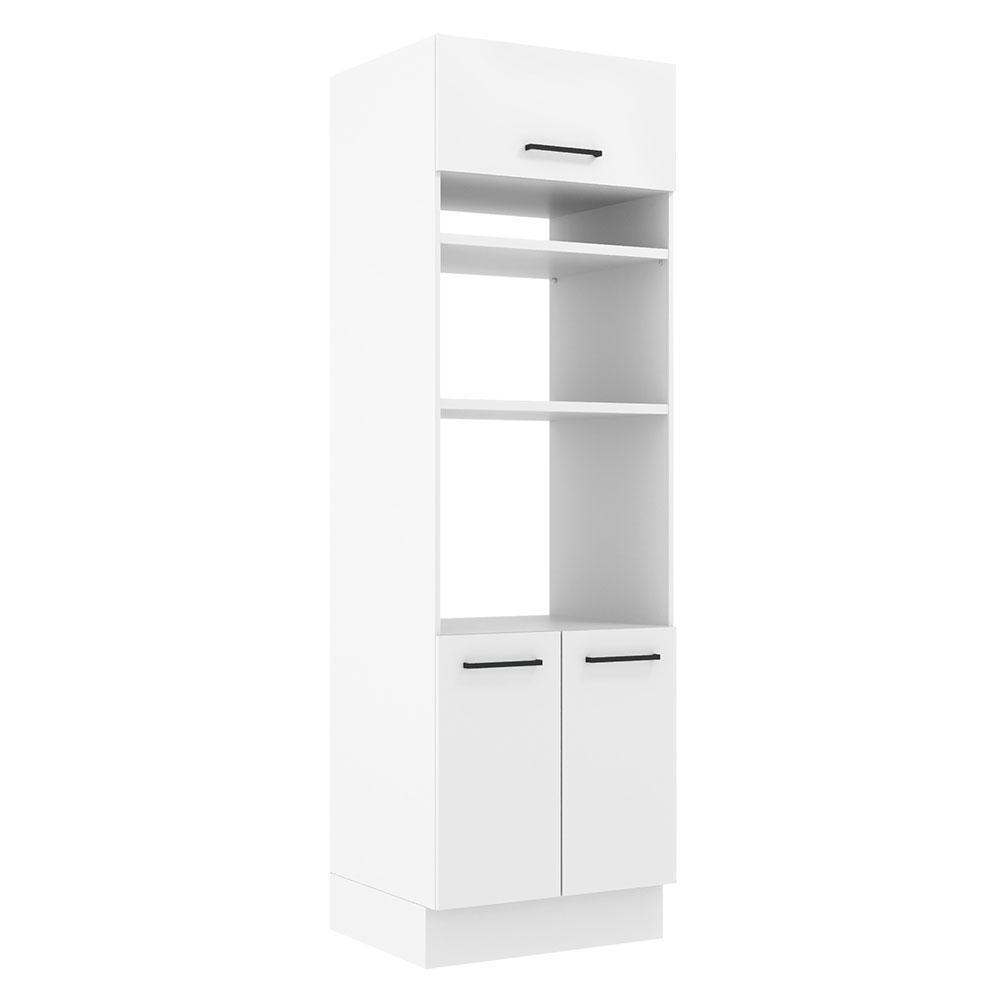 Foto 2 pulgar | Mueble para Horno y Microondas Madesa Agata 70 cm 3 Puertas Blanco