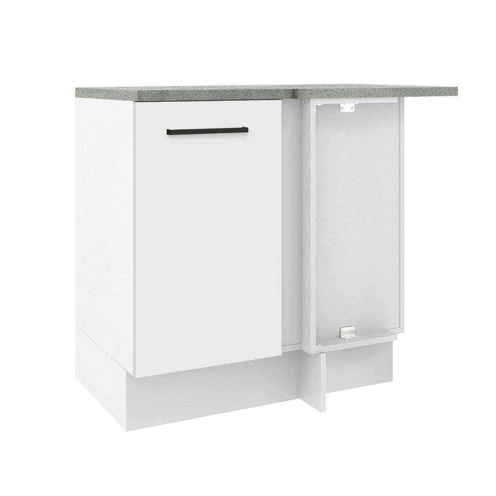 Mueble Inferior de Cocina Esquinero Madesa Agata 1 Puerta Blanco