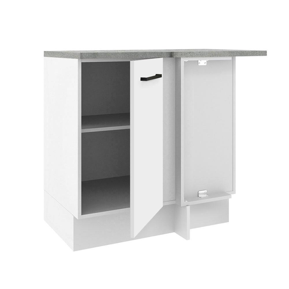 Foto 5 pulgar | Mueble Inferior de Cocina Esquinero Madesa Agata 1 Puerta Blanco