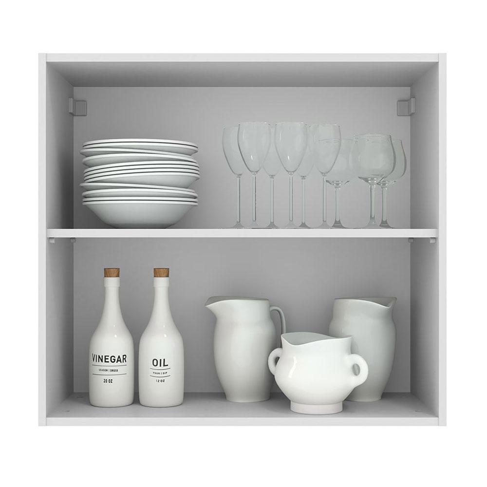 Foto 4 pulgar | Mueble Superior de Cocina Madesa Agata 70 Cm 2 Puertas Blanco