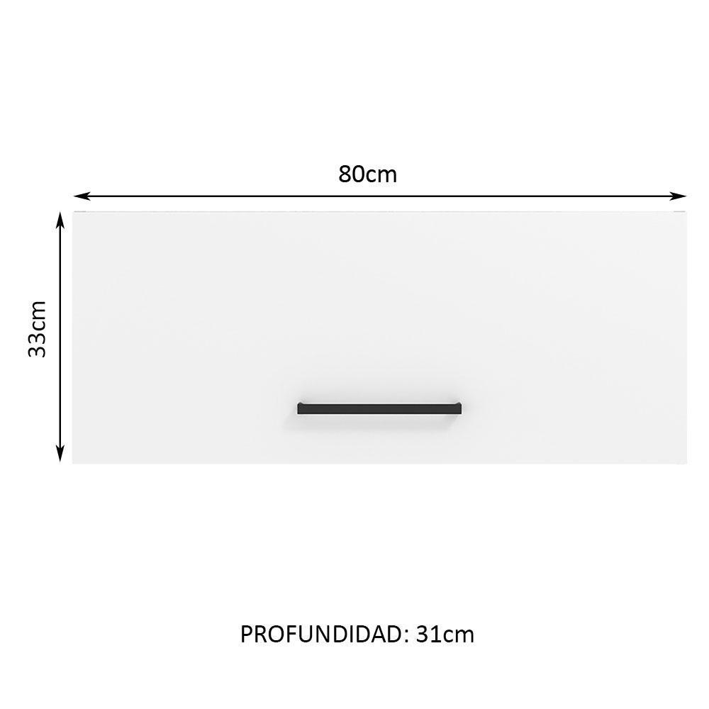 Foto 3 | Alacena de Cocina Madesa Agata 80 cm 1 Puerta Abatible