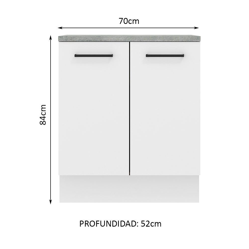 Foto 3 pulgar | Mueble De Cocina Madesa Agata 70 cm 2 Puertas