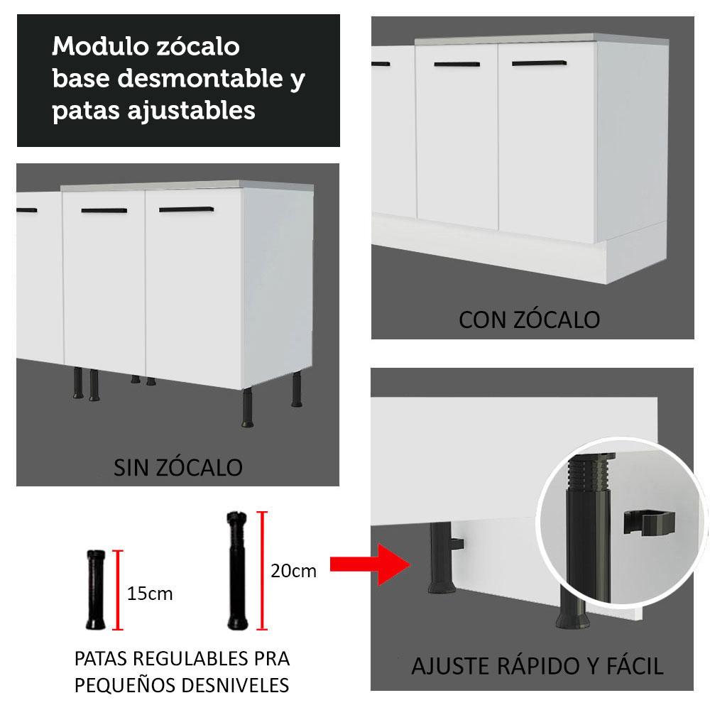 Foto 6 pulgar | Mueble De Cocina Madesa Agata 70 cm 2 Puertas