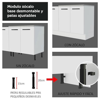 Foto 5 | Mueble De Cocina Madesa Agata 70 cm 2 Puertas