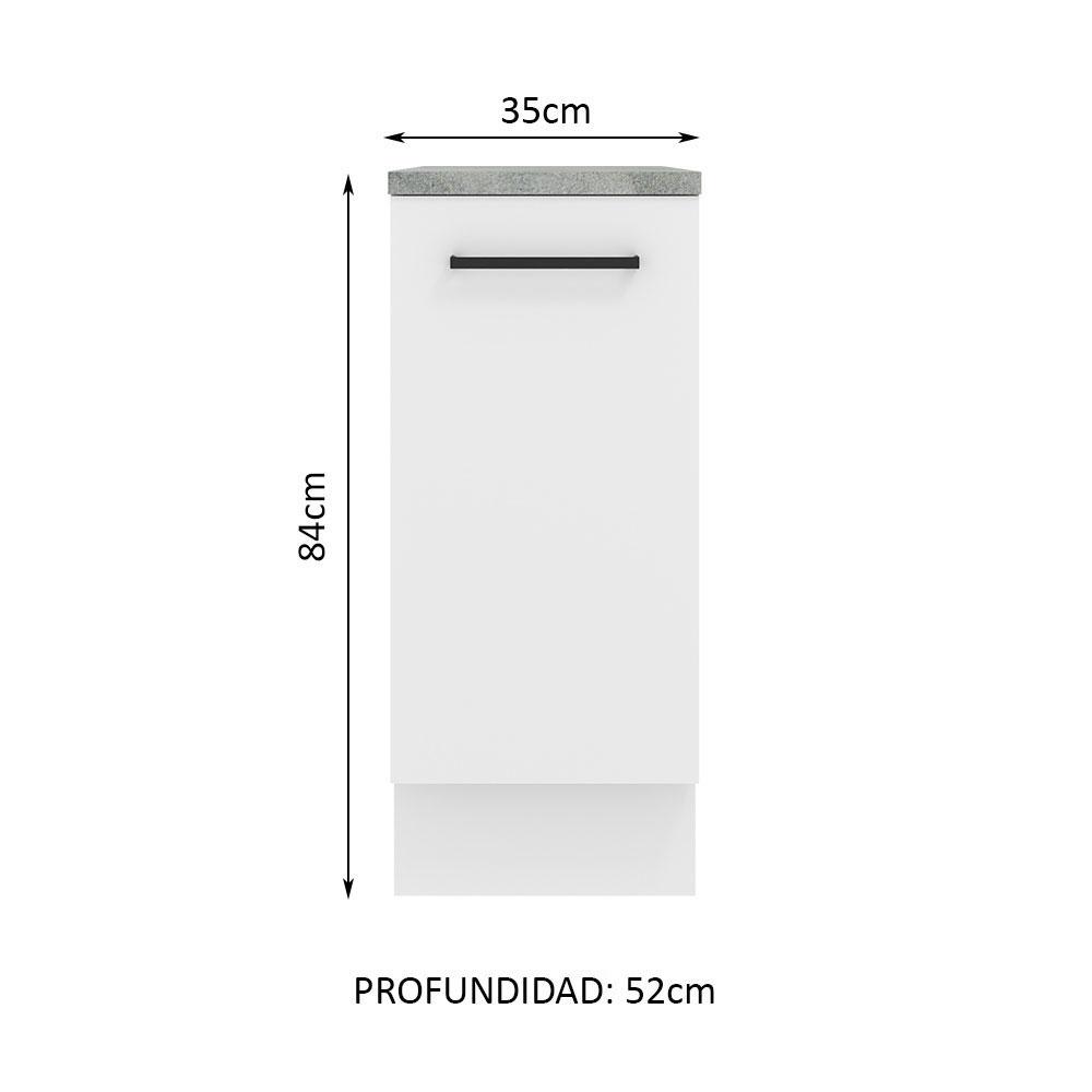 Foto 3 pulgar | Mueble Inferior de Cocina Madesa Agata 35 cm 1 Puerta