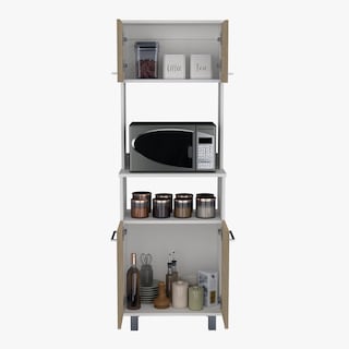 Foto 6 | Mueble Alacena Catina color Blanco con Beige