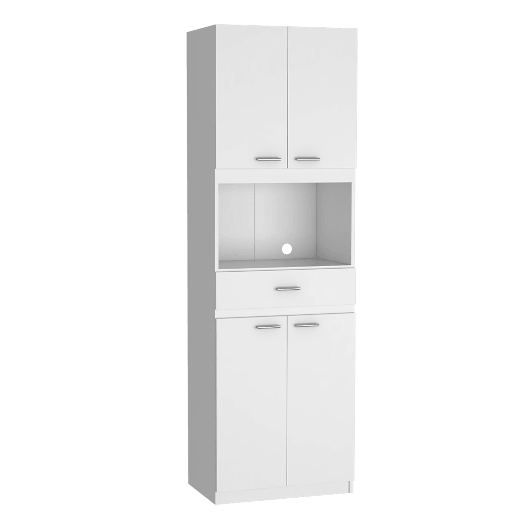 Foto 4 pulgar | Módulo Blanco para Microondas con Cuatro Puertas Abatibles