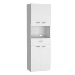 Foto 3 | Módulo Blanco para Microondas con Cuatro Puertas Abatibles
