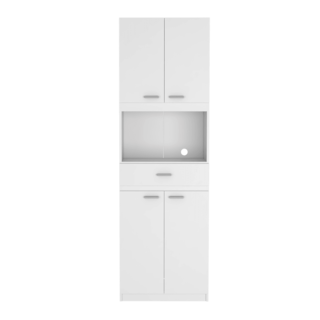 Foto 5 | Módulo Blanco para Microondas con Cuatro Puertas Abatibles