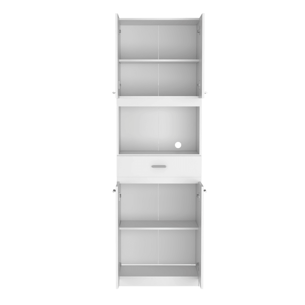 Foto 7 pulgar | Módulo Blanco para Microondas con Cuatro Puertas Abatibles