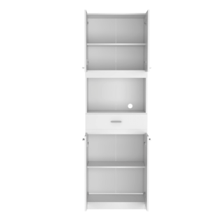 Foto 6 | Módulo Blanco para Microondas con Cuatro Puertas Abatibles