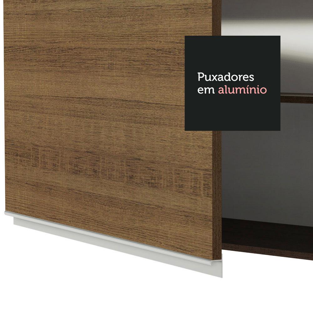 Foto 9 pulgar | Alacena Madesa Glamy 120 Cm 2 Puertas con Cristal