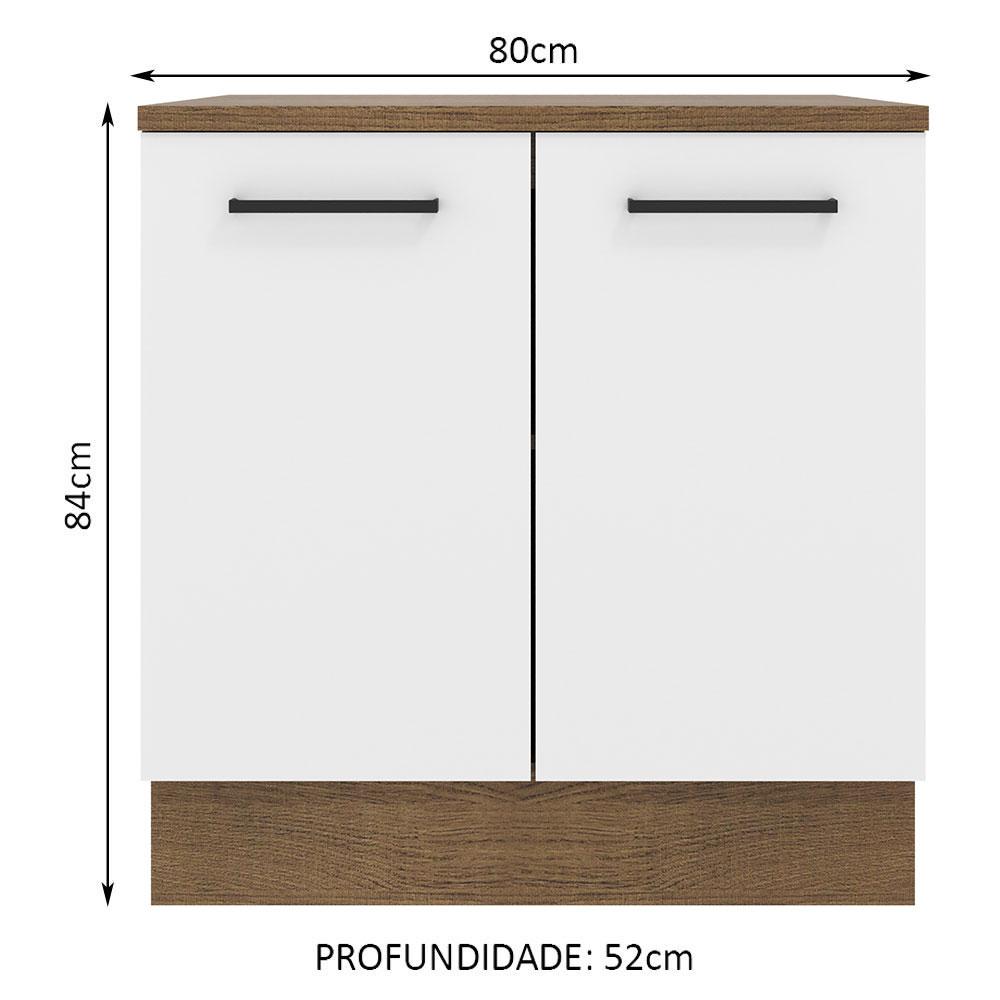 Foto 2 | Alacena Madesa Blanco 80 Cm