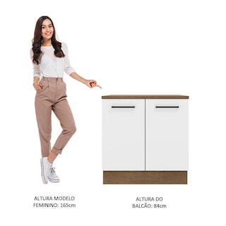 Foto 5 | Alacena Madesa Blanco 80 Cm