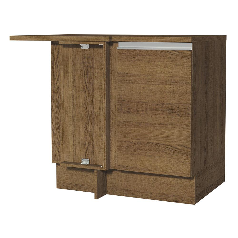 Mueble de Cocina Esquinero Madesa Glamy 1 Puerta Marrón