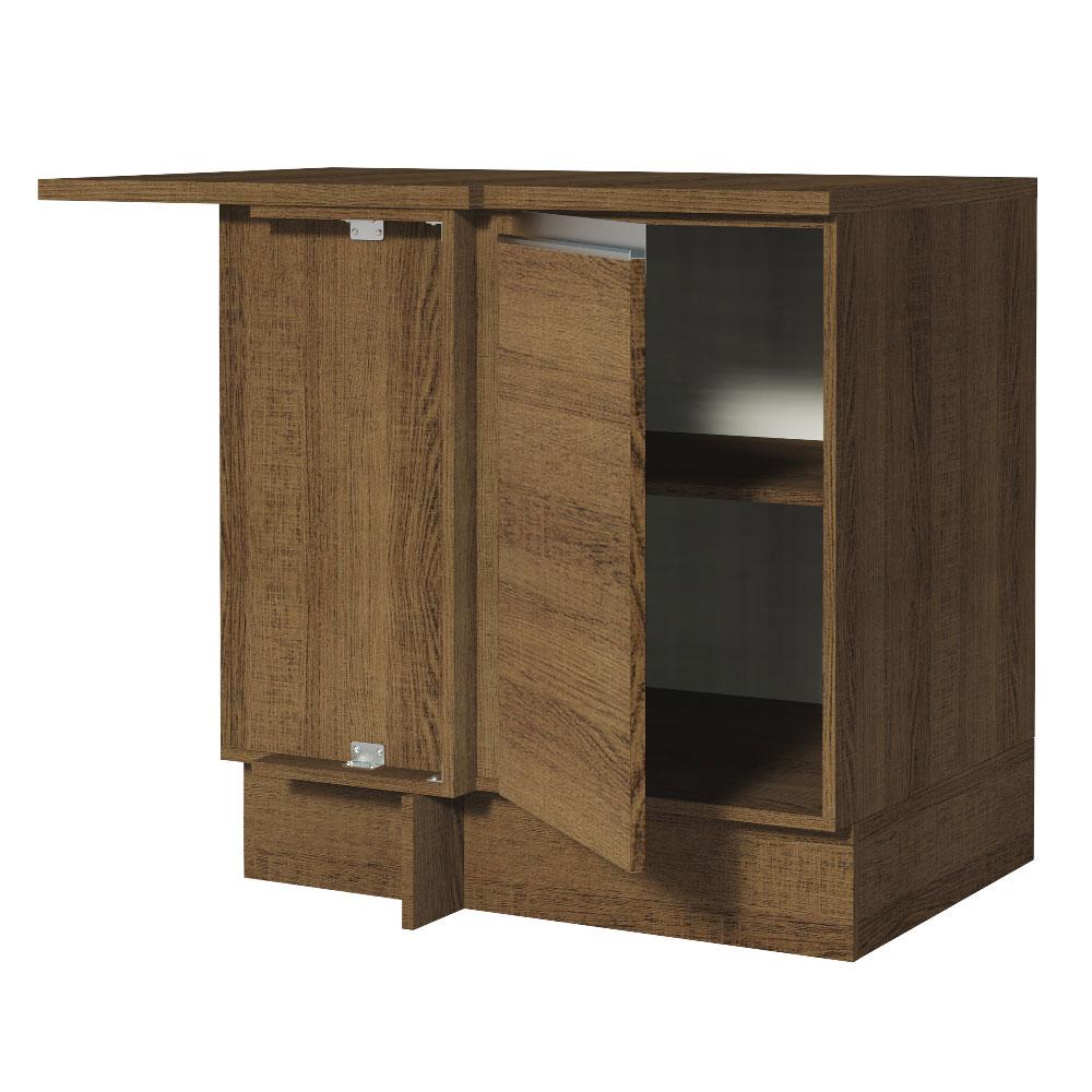 Foto 5 pulgar | Mueble de Cocina Esquinero Madesa Glamy 1 Puerta Marrón