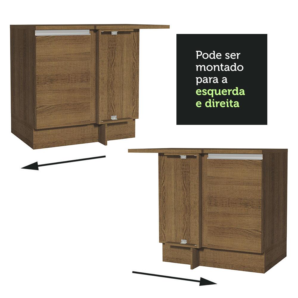 Foto 8 pulgar | Mueble de Cocina Esquinero Madesa Glamy 1 Puerta Marrón