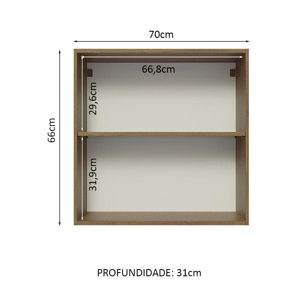 Foto 3 | Alacena Madesa Blanco 70 cm