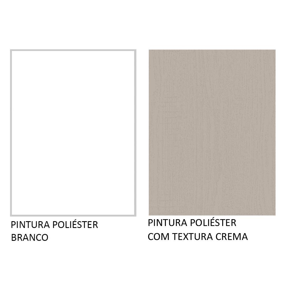 Foto 9 pulgar | Alacena Madesa Ágata Blanco - Crema 120 cm 2 Puertas