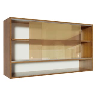 Foto 4 | Alacena Madesa Glamy 2 Puertas Corredizas de Vidrio Reflex Y 1 Nicho Marrón