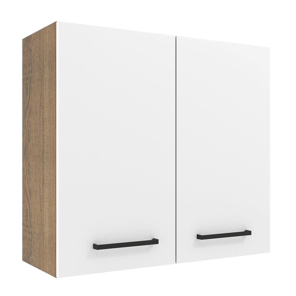 Alacena Madesa Agata 70 cm 2 Puertas Marrón/Blanco