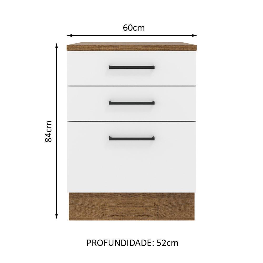 Foto 3 pulgar | Mueble para Cocina Madesa Blanco de 60 Cm