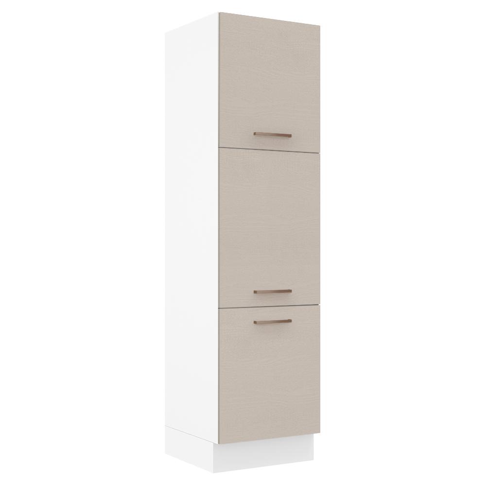 Mueble de Cocina Armario Despensa Madesa Ágata Blanco 3 Puertas