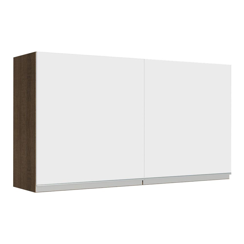 Foto 2 pulgar | Alacena Madesa Glamy 120 Cm 2 Puertas Marron/blanco