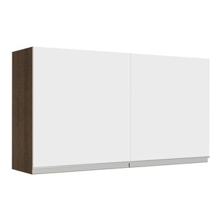 Foto 1 | Alacena Madesa Glamy 120 Cm 2 Puertas Marron/blanco