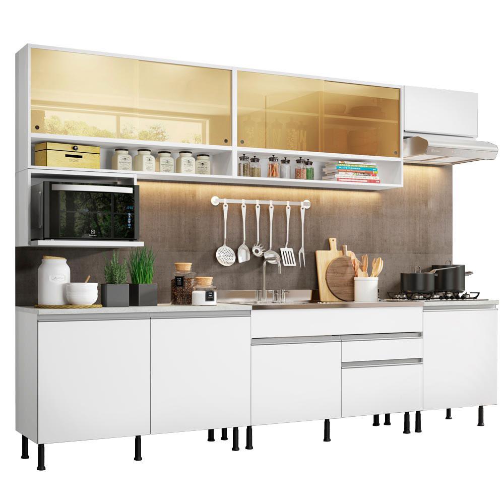 Cocina Integral Madesa Verona Blanca de 300 cm