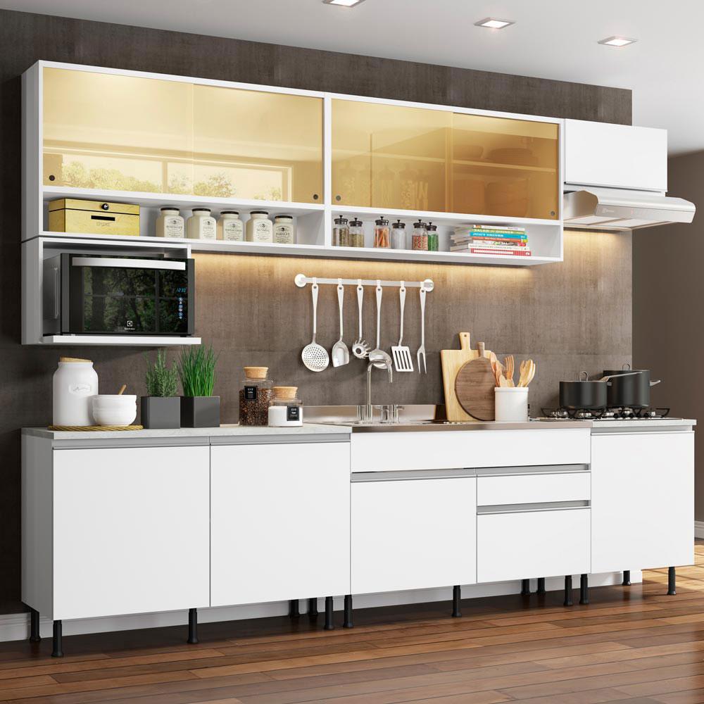 Foto 2 | Cocina Integral Madesa Verona Blanca de 300 cm