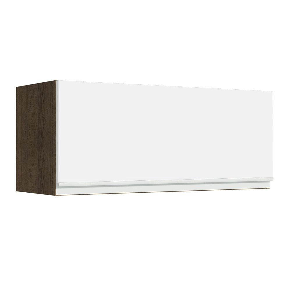 Alacena Madesa Glamy Marrón con Blanco 1 Puerta Basculante $2,999