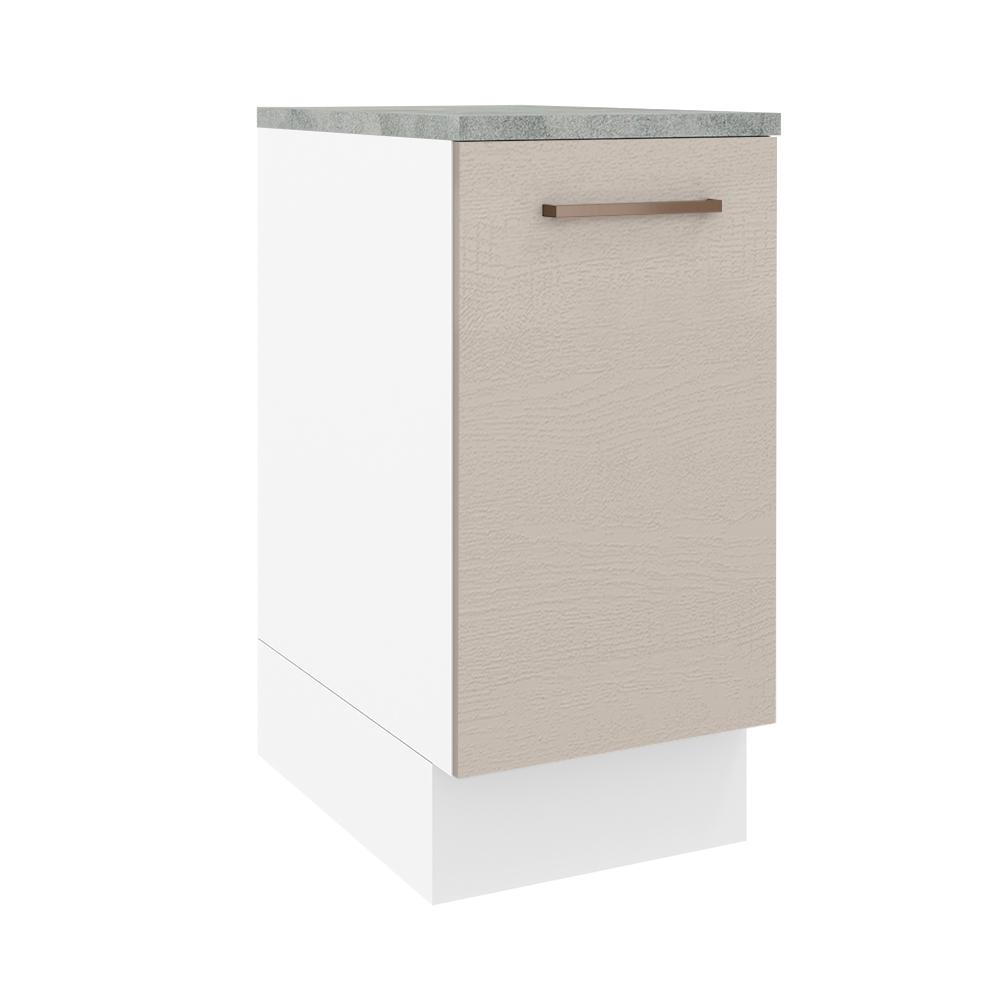 Mueble de Cocina 40 cm 1 Puerta Agata Madesa Blanco y Crema