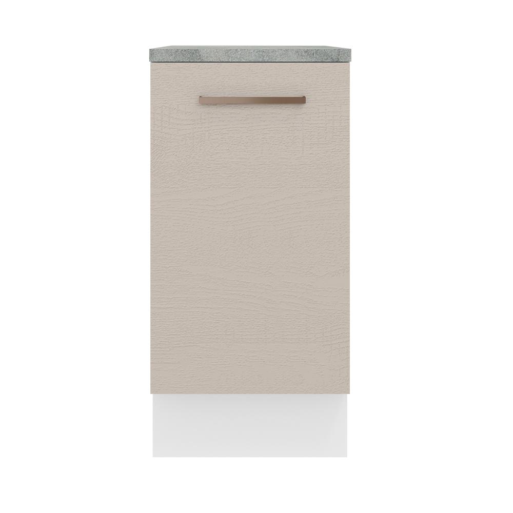 Foto 7 pulgar | Mueble de Cocina 40 cm 1 Puerta Agata Madesa Blanco y Crema