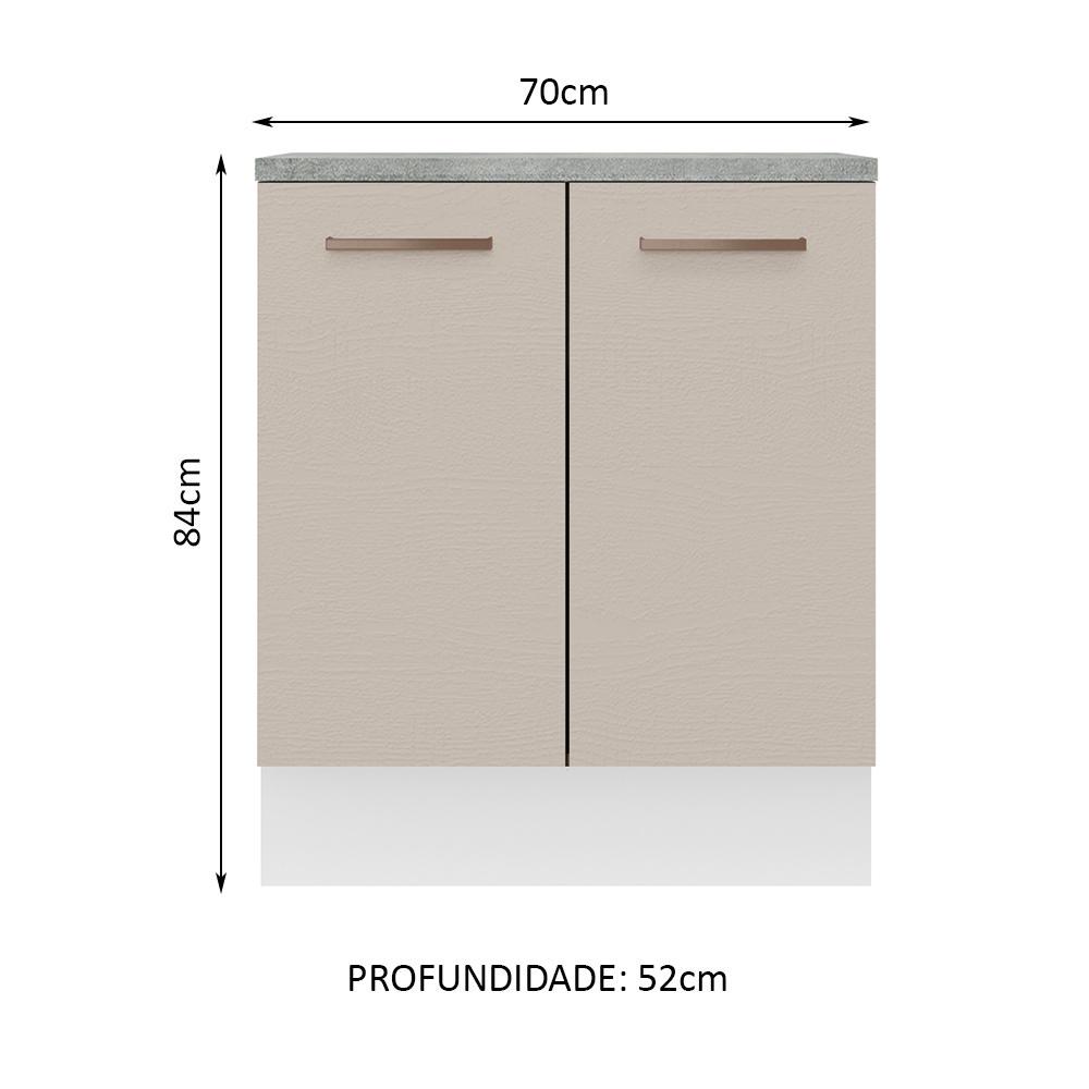 Foto 2 | Mueble de Cocina Madesa Ágata Blanco 2 Puertas