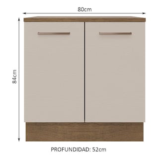 Foto 2 | Gabinete Inferior Agata Madesa Marrón 84 cm