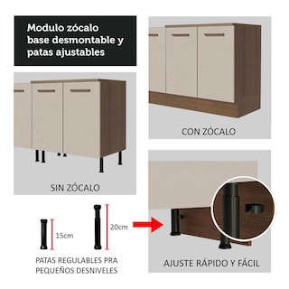 Foto 8 | Gabinete Inferior Agata Madesa Marrón 84 cm