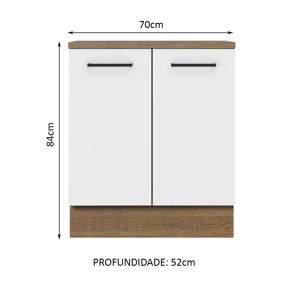 Foto 3 pulgar | Mueble para Cocina Madesa Agata Blanco