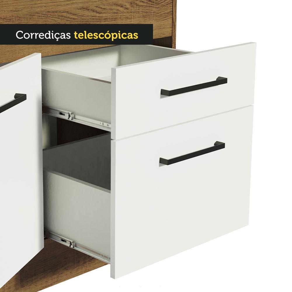 Foto 9 pulgar | Mueble de Cocina para Fregadero Madesa Agata 150 cm 2 Puertas y 2 Cajones Marrón